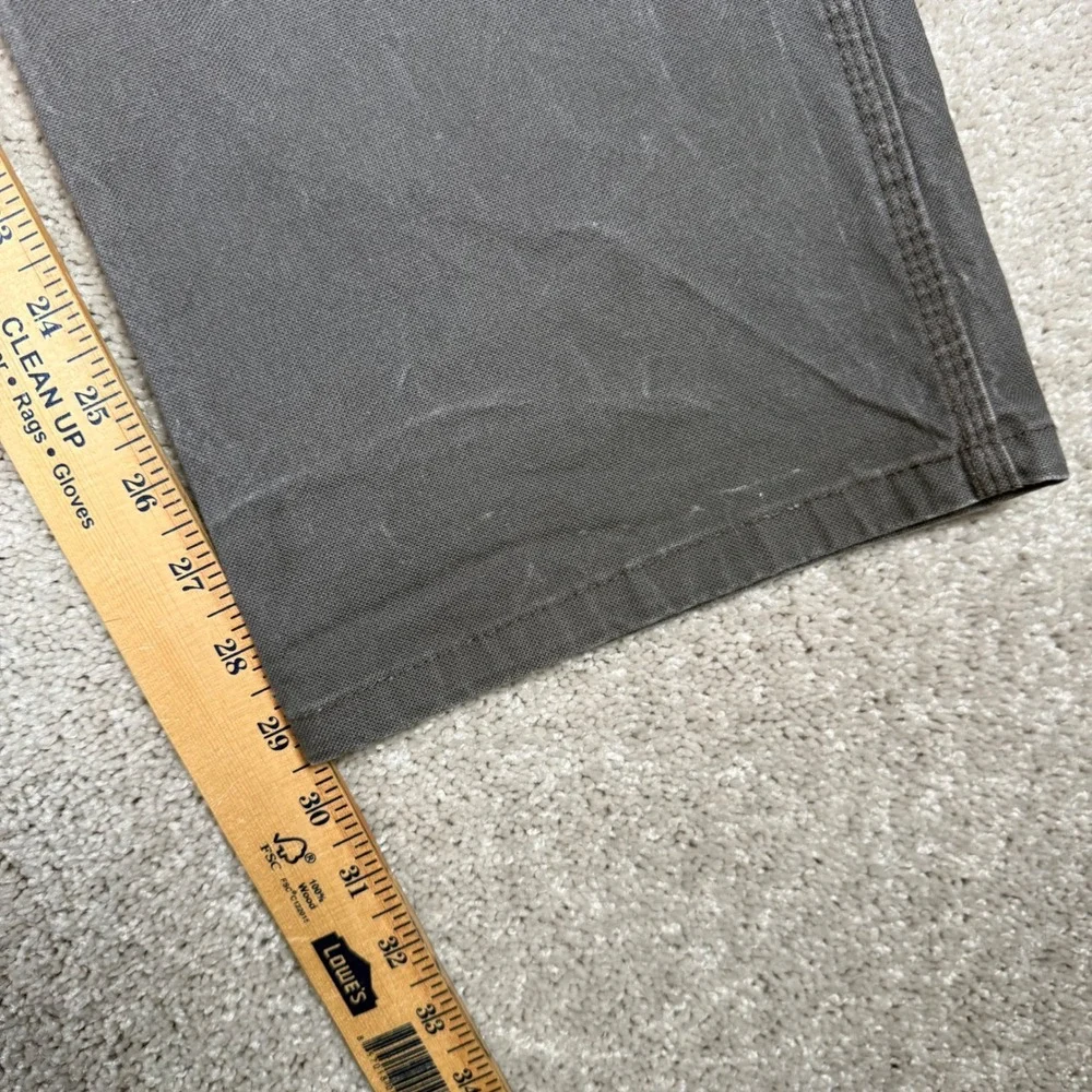 Genuine Dickies Men's 34x30 Gray Carpenter Work Pants Utility Canvas Duck